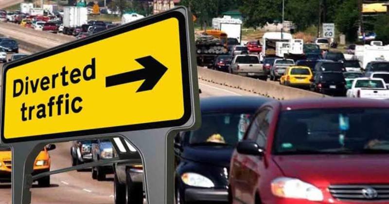 TRAFFIC DIVERT DOON 1